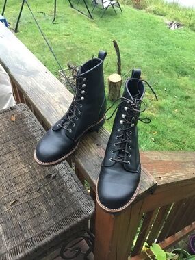 RED WING Silversmith Women's Short Boot in Black Boundary Leather 8.5D (39D)